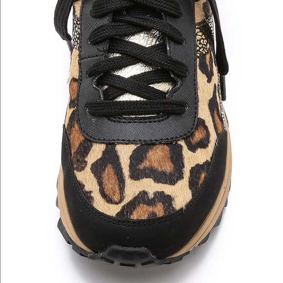 Sam Edelman Leopard Athletic Sneakers Sz 9 - Picture 3 of 3